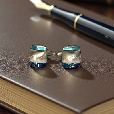 画像3: SWANK スワンク 新幹線カフスボタン