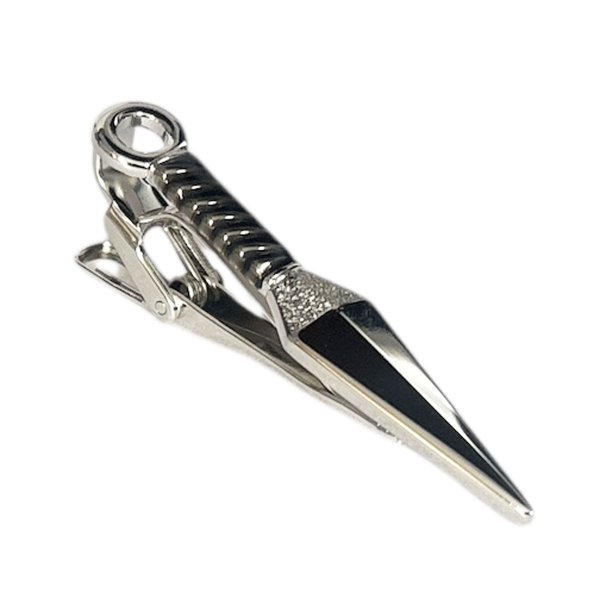 画像1: SWANK スワンク くないブラックネクタイピン (1)