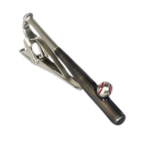 画像1: SWANK ブラックバット＆ボールネクタイピン (1)