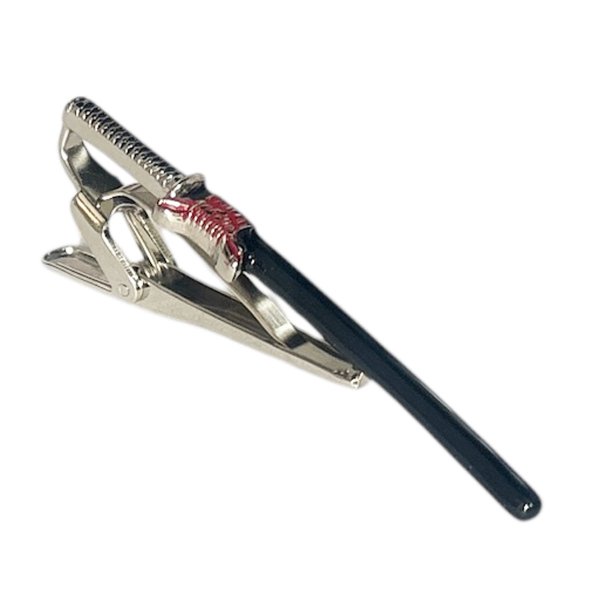 画像1: SWANK スワンク 日本刀ブラックネクタイピン (1)