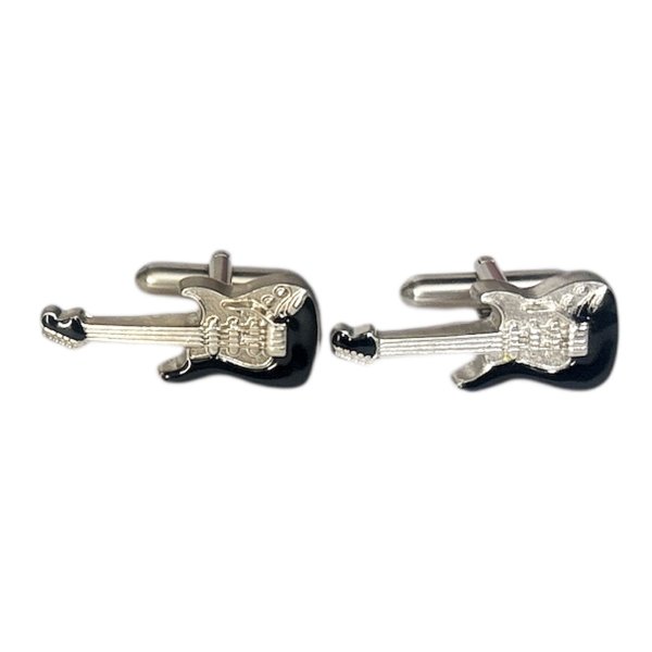 画像1: swank スワンク ブラックギターカフスボタン (1)