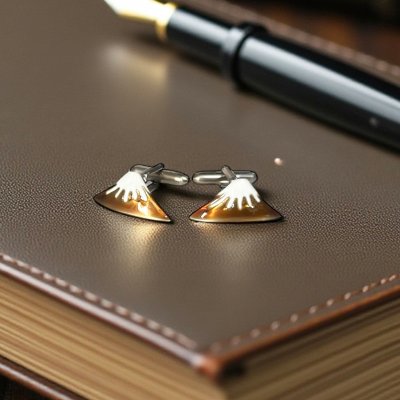 画像3: SWANK スワンク 富士山カフスボタン