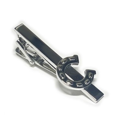 画像1: 馬蹄カフスボタン・ネクタイピンセット