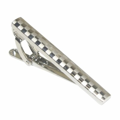 画像2: シルバーツートーンカフスボタン・ネクタイピンセット