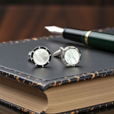 画像2: MOPインレイ・カフスボタン（カフリンクス）