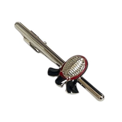 画像1: 剣道の面カフスボタン・ネクタイピンセット