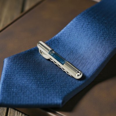 画像2: 水準器（青） ネクタイピン（タイバー）