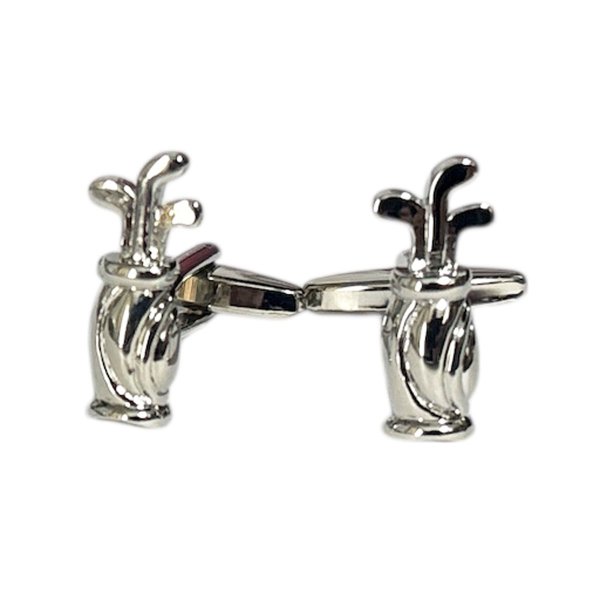 画像1: ゴルフバッグカフスボタン（カフリンクス） (1)