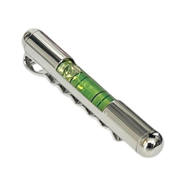 画像1: 水準器（緑） ネクタイピン（タイバー） (1)