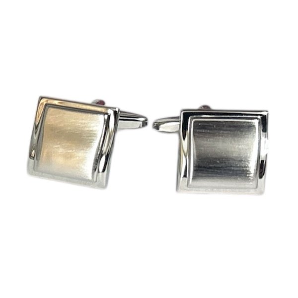 画像1: スクエアーカフスボタン（カフリンクス） (1)