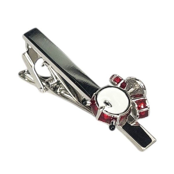 画像1: レッドドラムネクタイピン（タイバー） (1)