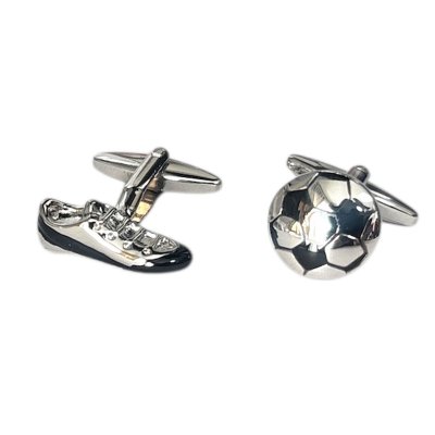 画像2: サッカーカフス　ネクタイピンセット3