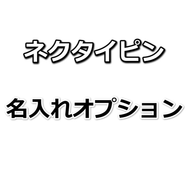 画像1: 名入れオプション（ネクタイピン用） (1)