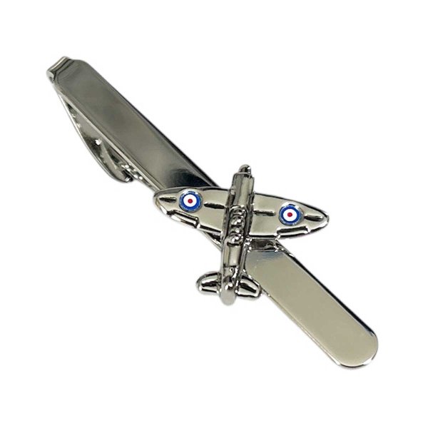 画像1: 飛行機モチーフネクタイピン（タイバー） (1)