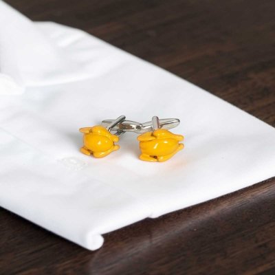 画像2: ローストチキンカフスボタン（カフリンクス）