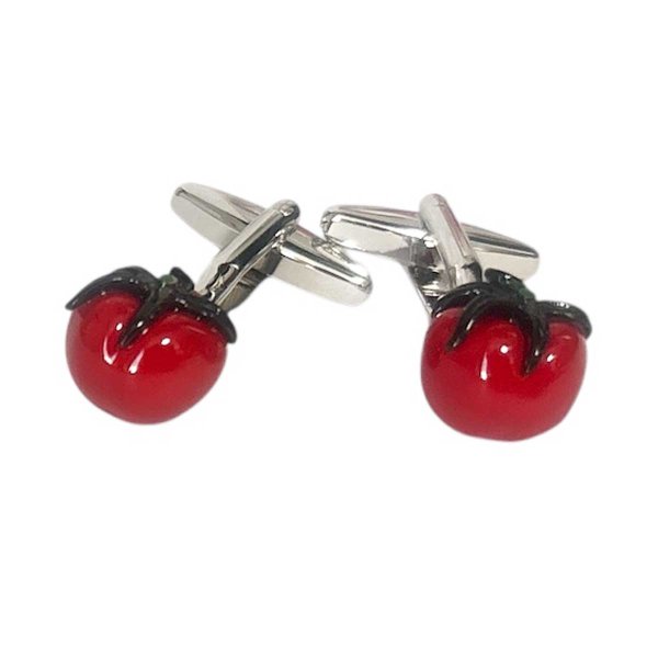 画像1: トマトカフスボタン（カフリンクス） (1)