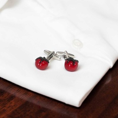 画像2: トマトカフスボタン（カフリンクス）