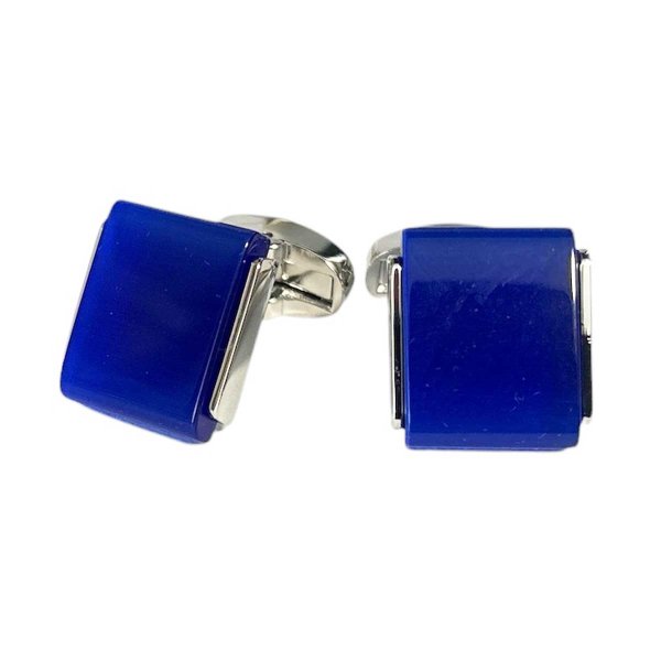 画像1: ブルーストーンカフスボタン（カフリンクス） (1)