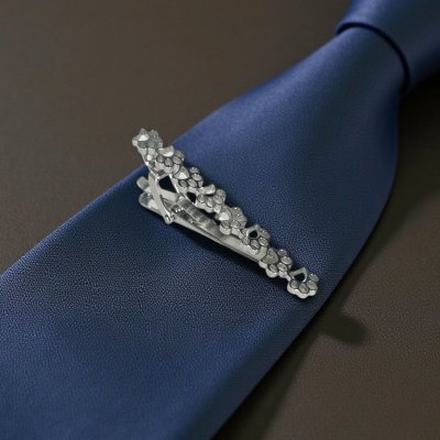 画像3: 猫の足跡デザインネクタイピン（タイバー）【名入れ可】