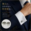 5月の誕生石　エメラルドカフスボタン（カフリンクス） 写真4