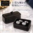 ホワイトオパール・スワロフスキーカフスボタン画像7