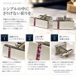 ファイブピンククリスタルカフスボタン画像3