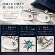 アクアクリスタル付カフスボタン画像3
