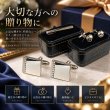 縦ラインクリスタルカフスボタン画像6