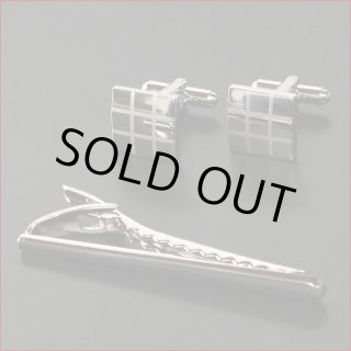 10月の誕生石 オパールカフス ネクタイピンセット