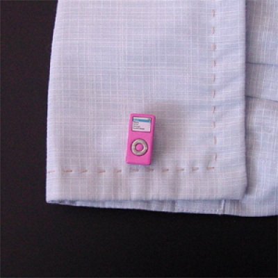 画像3: ピンクiPod nanoカフスボタン（カフリンクス）