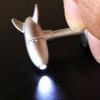 光る！ライト付き魚雷カフスボタン（カフリンクス） 画像3