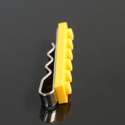 画像1: イエローLEGOブロックネクタイピン（タイバー）