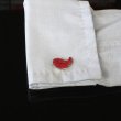 ピンクペイズリーカフスボタン（カフリンクス） 画像4