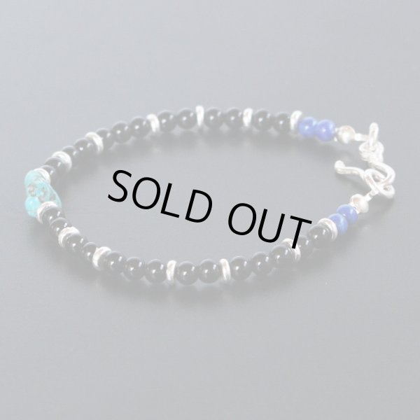 ブラックオニキス＆ターコイズブレスレット 画像3