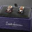 Babette Wasserman バベットワッサーマン ボルケーノクリスタル・ダンベルカフスボタン（カフリンクス） 画像2