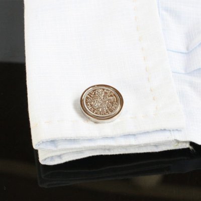 画像3: イギリス6ペンス硬貨カフスボタン（カフリンクス）