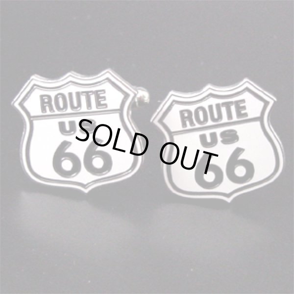 画像1: ルート66カフスボタン（カフリンクス） (1)