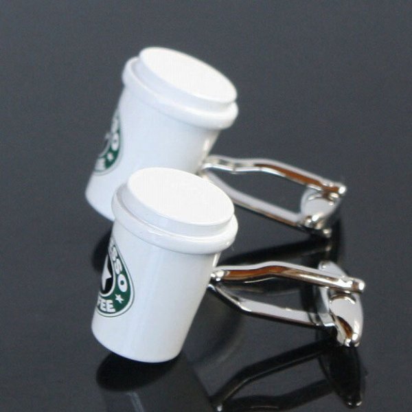 コーヒーカップカフスボタン（カフリンクス） 画像4
