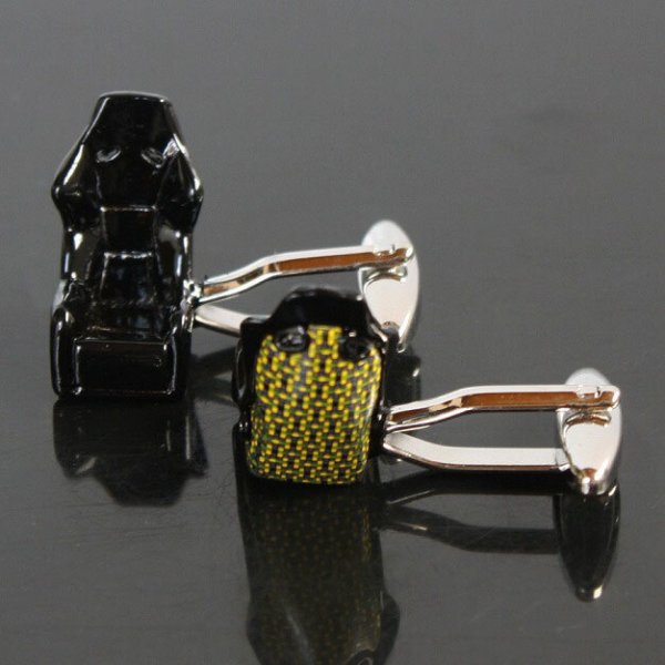 バケットシートカフスボタン（カフリンクス） 画像3