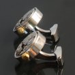 ムーブメントラウンドシルバーカフスボタン（カフリンクス） 画像3