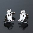 猫カフスボタン（カフリンクス） 画像1