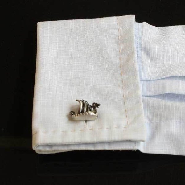 アンティーク船カフスボタン（カフリンクス）