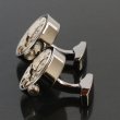 ガンメタシルバームーブメントカフスボタン（カフリンクス） 画像3