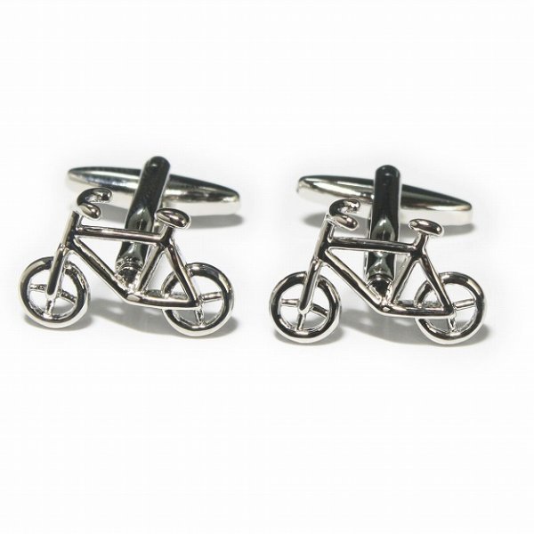 自転車４カフスボタン（カフリンクス） 画像1