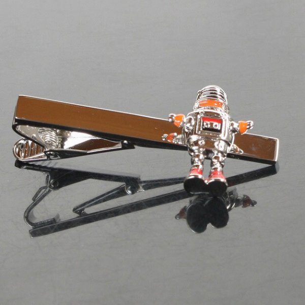レトロロボットネクタイピン（タイバー）【名入れ可】 画像2