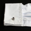 ラウンドサッカーボールカフスボタン（カフリンクス） 画像4