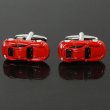 レッドスポーツカーカフスボタン（カフリンクス） 画像2