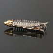 魚の骨ネクタイピン（タイバー）【名入れ可】 画像4