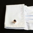 ピンクゴールドロータスカフスボタン（カフリンクス） 画像4