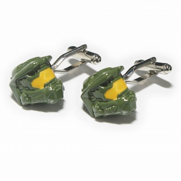 カラードオフロードヘルメットカフスボタン（カフリンクス） 画像1